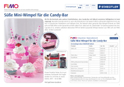 Süße Mini-Wimpel für die Candy-Bar