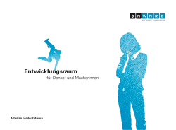 Info-Brosch&uuml;re zur Bewerbung