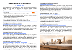 Handzettel Weiberkram 1. Hj 2016