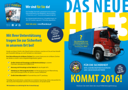 Infobrosch&uuml;re HLF3 - Freiwillige Feuerwehr Laxenburg
