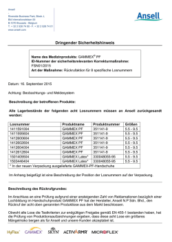 Dringender Sicherheitshinweis