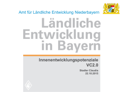 Innenentwicklungspotenziale - Vitalit&auml;ts