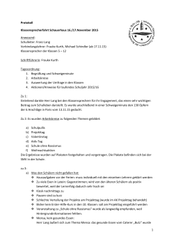 1 Protokoll Klassensprecherfahrt Schauerhaus 16./17.November