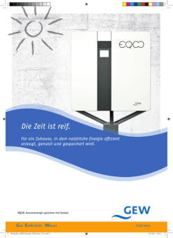 Die Zeit ist reif.