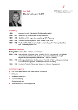 Inka Reif Dipl. Verwaltungswirtin (FH)
