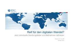 Reif für den digitalen Wandel?