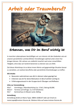 In manchen Lebensphasen besch&auml;ftigen wir uns intensiv mit den