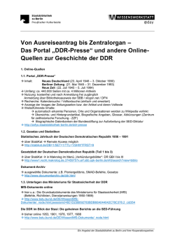 Handout - Staatsbibliothek zu Berlin
