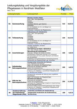 Leistungskatalog