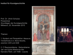 Masaccio und van Eycks Madonna Rolin