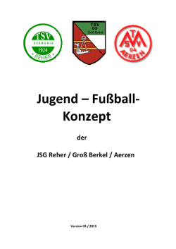 Jugend-Fu&szlig;ball-Konzept 2015