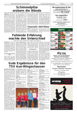 Gute Ergebnisse für den TSV Aue