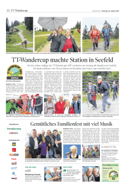 TT-Wandercup machte Station in Seefeld