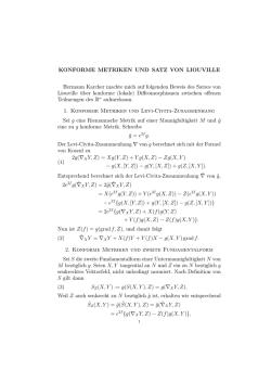Ein Beweis des Satzes von Liouville von Prof. Ballmann