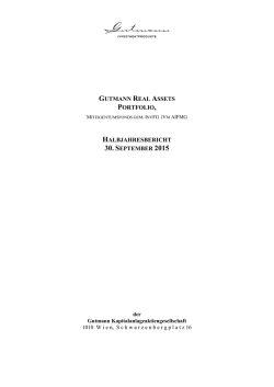 gutmann real assets portfolio, halbjahresbericht 30
