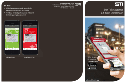 Flyer STI Ticket-App - Verkehrsbetriebe STI AG