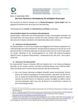 Die wichtigsten Neuerungen - Eidgen&ouml;ssisches Institut f&uuml;r Geistiges