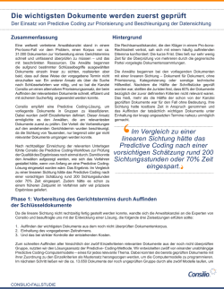 Die wichtigsten Dokumente werden zuerst gepr&uuml;ft