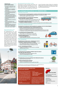 Die wichtigsten Massnahmen von &laquo;Mobilit&auml;t 2030&raquo;