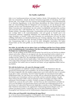 Interview mit Michael K&auml;fer zum Thema Familie