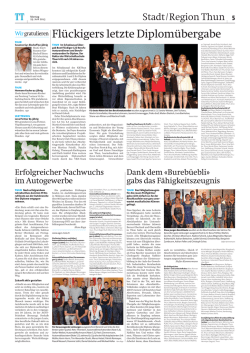 Gärtner - Dank dem "Burebüebli" gabs das Fähigkeitszeugnis