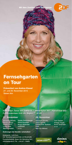Fernsehgarten on Tour
