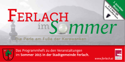 Ferlach Sommer 2015 - Stadtgemeinde Ferlach