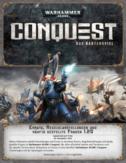 Conquest FAQ v1.2d