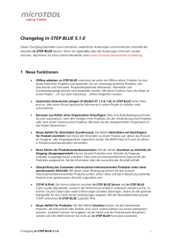 Das ist neu in in-STEP BLUE 5.1.0