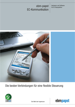 ebm-papst EC-Kommunikation Die besten Verbindungen f&uuml;r eine