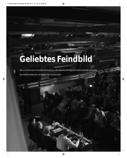 Geliebtes Feindbild - Hinterland Magazin