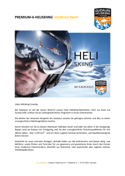 Gudauri Heliskiing - Wucher Helicopter