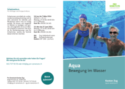 Bewegung im Wasser - Pro Senectute Zug