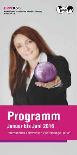 Programm - Business and Professional Women