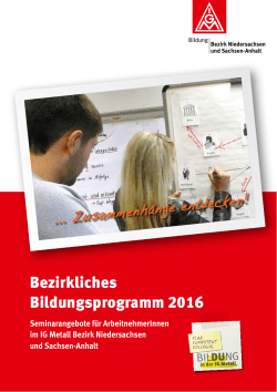 Bezirkliches Bildungsprogramm 2016
