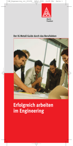 Erfolgreich arbeiten im Engineering