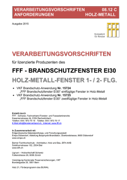 FFF Brandschutzfenster EI30