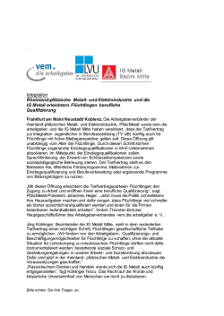 Integration Rheinland-pf&auml;lzische Metall