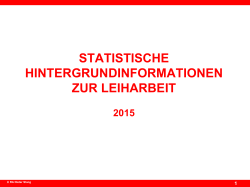 statistische hintergrundinformationen zur leiharbeit 2015