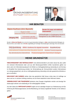 IHR BERATER MEINE GRUNDS&Auml;TZE - Gr&uuml;ndungsberatung Stuttgart
