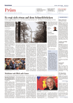 DOWNLOAD TV-Artikel - Gegenwind Schneifel