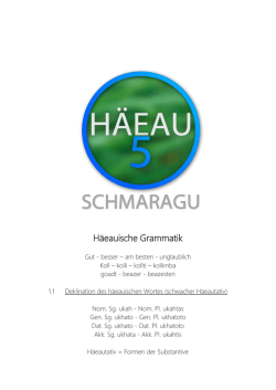 H&auml;eauische Grammatik