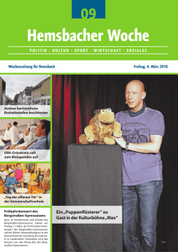 Hemsbacher Woche - lokalmatador.de