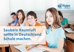 Saubere Raumluft sollte in Deutschland Schule machen.
