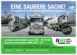 EINE SAUBERE SACHE!
