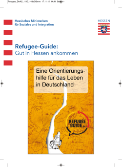 Refugee Guide (deutsch) - Hessisches Ministerium für Soziales und