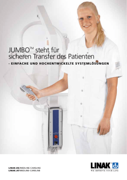 JUMBOTM steht f&uuml;r sicheren Transfer des Patienten