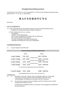Hausordnung - BORG Feldbach