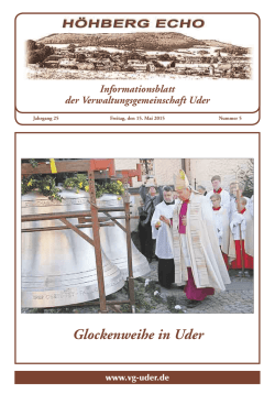 Glockenweihe in Uder - Verwaltungsgemeinschaft Uder