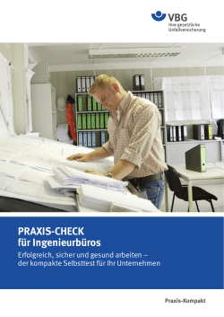 Praxis-Kompakt PRAXIS-CHECK für Ingenieurbüros